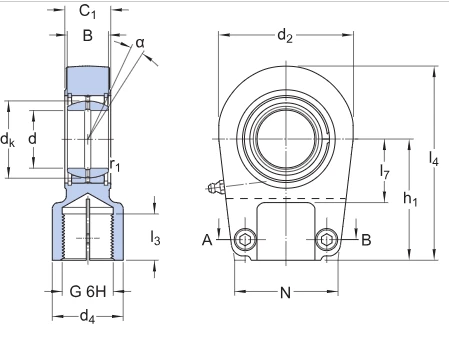 SKF SIR ES 90 Rod End