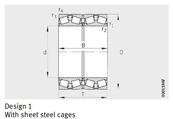 FAG Z-548651.TR4 - Four-Row Tapered Roller Bearing Available
